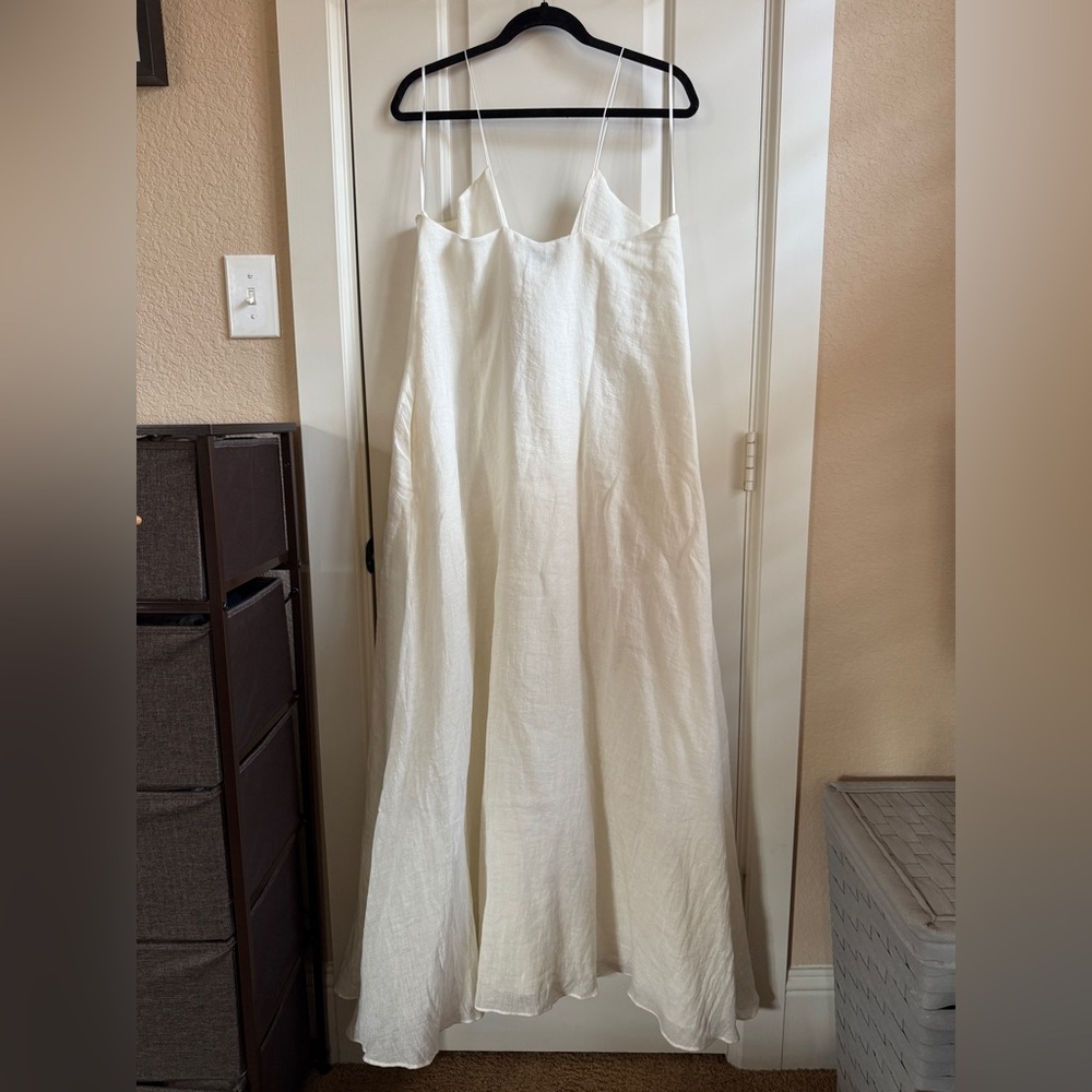 Massimo Dutti Linen Blend Maxi Dress - Picture 5 of 8